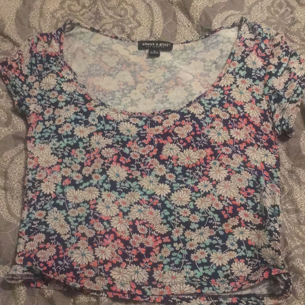 Flower crop top